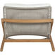 Bari Natural / Stinson White Outdoor Lounge Chair